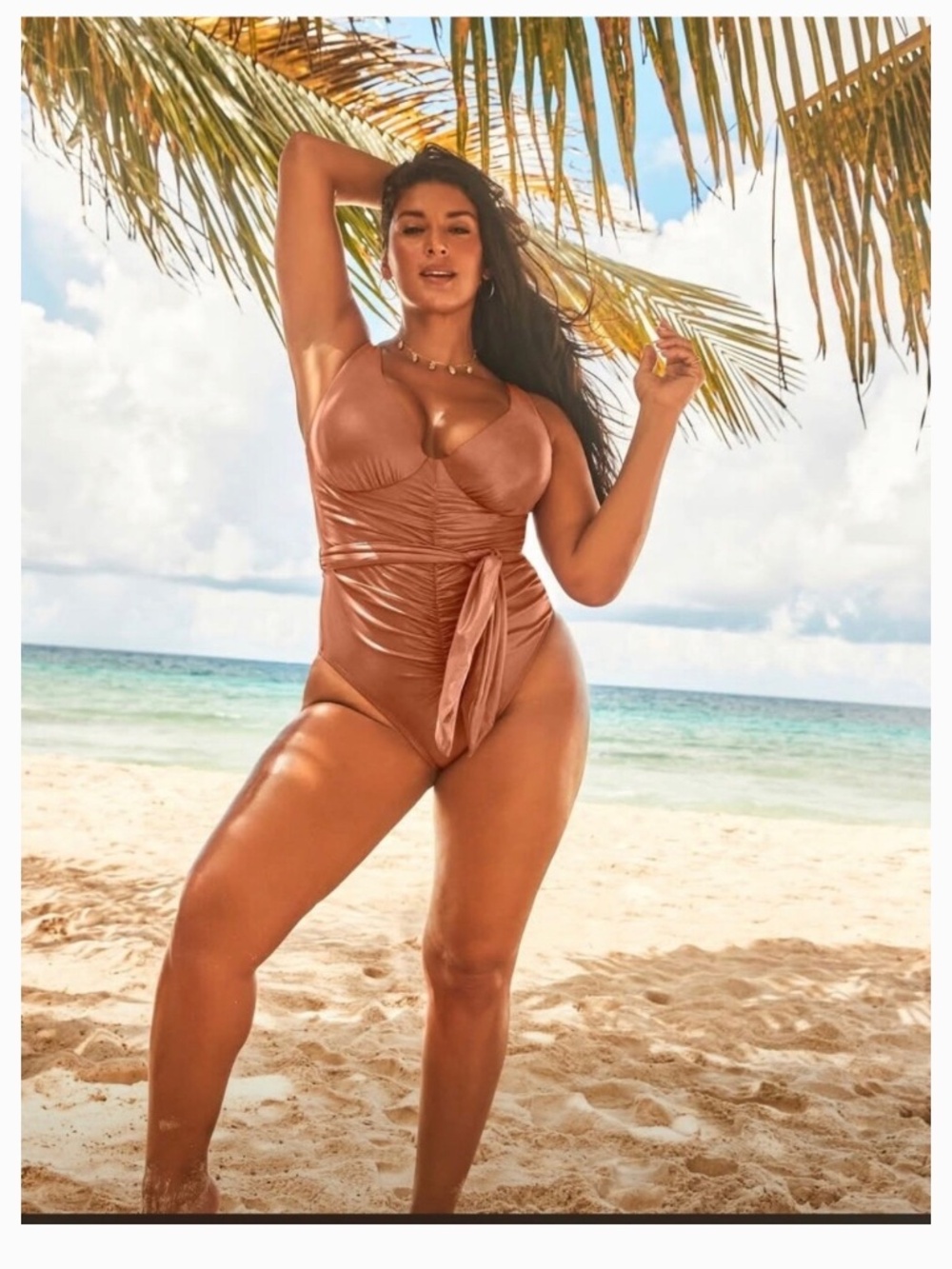 NWT: Gabi Fresh Bronze Metallic 1 piece Size 16